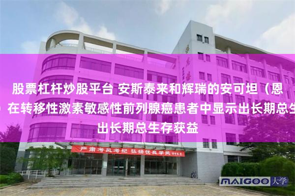股票杠杆炒股平台 安斯泰来和辉瑞的安可坦（恩扎卢胺）在转移性激素敏感性前列腺癌患者中显示出长期总生存获益