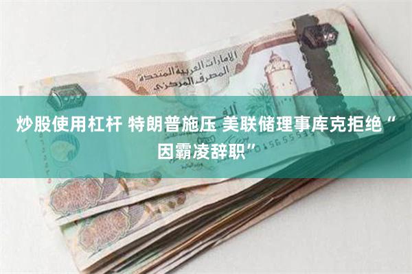 炒股使用杠杆 特朗普施压 美联储理事库克拒绝“因霸凌辞职”